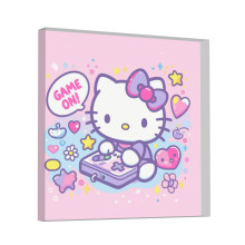 Placă pătrată acrilică Hello Kitty cu citate inspiraționale, cadou romantic pentru prietenă, iubit, iubită, nuntă, ziua de naștere,