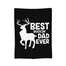 Najlepszy koc flanelowy Buckin Dad Ever, 40"x30", lekka kołdra na każdą porę roku, miękka i neutralizująca zapachy, kompatybilna z przytulnymi