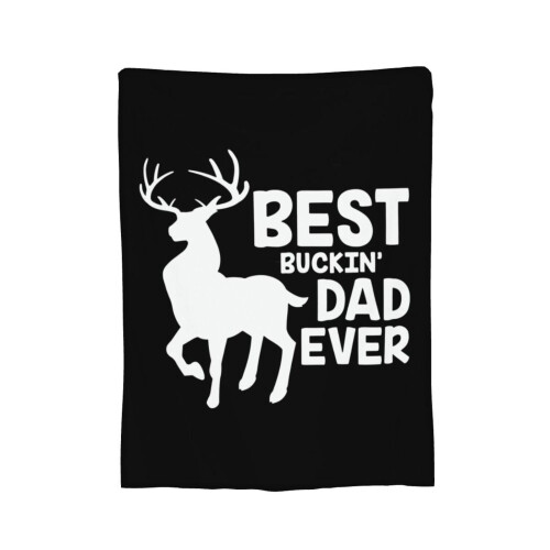 Η καλύτερη κουβέρτα φανέλας Buckin Dad Ever, ελαφριά κουβέρτα 40"x30" για όλες τις εποχές,