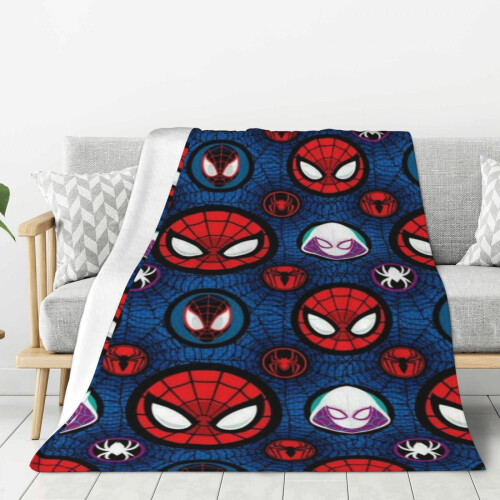Blaincéad Lomra Spiderman Braincéad Caithimh Thar a Bhog Cluthar, Gnéithe Leapa do Pháistí - Thar a Bhog 40"X30"