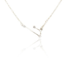 Collana dell'amicizia Tsusuoun Ins a tema costellazioni con strass, comoda e delicata, con cartellino espositivo e ciondolo per innamorati, ideale