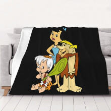 Manta dos Flintstones para Ar Condicionado, Manta de Flanela Quente e Aconchegante para Sofá, Cama, Decoração de Casa (203 x 152 cm)