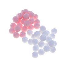Sexagesimo200Pinke und weiße Pompons für Bastelarbeiten und DIY-Dekoration