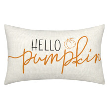 Fețe de pernă Liuanngg la reducere, compatibile cu Hello Pumpkin, față de pernă decorativă de toamnă pentru Ziua Recunoștinței, pernă de