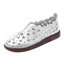 OAVQHLG3B Sandali slip-on da donna, eleganti, estivi, a punta chiusa, traforati, comodi, trapuntati, casual