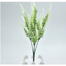 Fiori artificiali - Lavanda artificiale per matrimoni, bouquet da sposa finto, decorazioni per feste e casa, 25 teste (bianche)