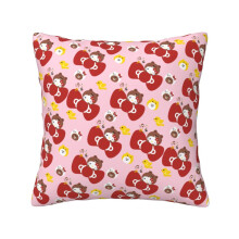 Hello Kitty-patroon Vier Seizoenen Universele Kussenhoes Vierkante Stoffen Kussenhoes Geschikt voor Bank, Bed, Slaapkamer, Woonkamer Decoratie 18"x18"
