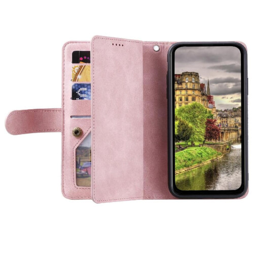Θήκη Flip για Google Pixel6a Πορτοφόλι με βάση στήριξης από PU δέρμα9 Υποδοχές καρτών 1