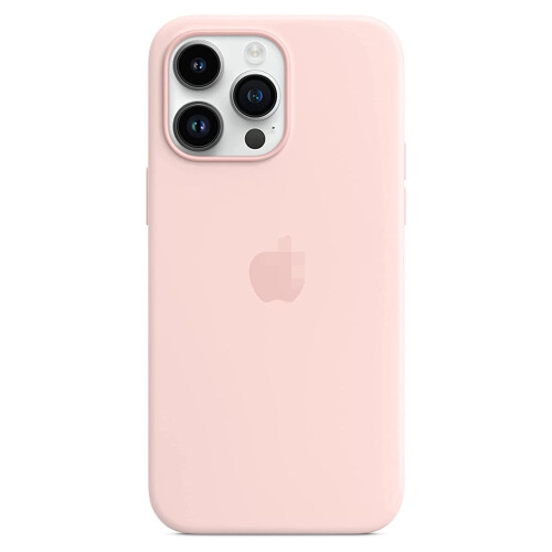 Συμβατή με θήκη τηλεφώνου υγρής σιλικόνης iPhone14Pro με MagSafe Soft Touch - Ροζ κιμωλίας 1