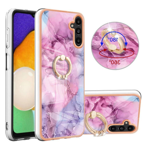 Θήκη συμβατή με Samsung Galaxy A13 5G360 με περιστρεφόμενο δαχτυλίδι από μάρμαρο, 1
