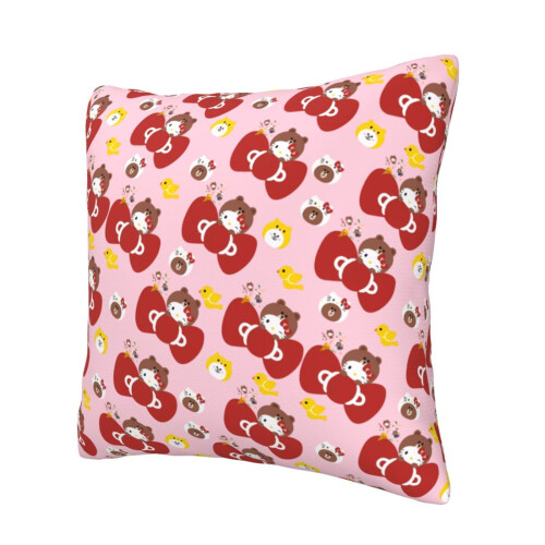 Hello Kitty μοτίβο Four Seasons Universal κάλυμμα μαξιλαριού τετράγωνο ύφασμα κάλυμμα 1