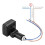 Lot de 2 mini capteurs infrarouges de mouvement PIR 220 V pour éclairage LED, blanc et noir. 5