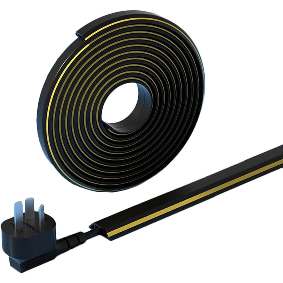 Cable Management Raceway 50Mm Pvc Floor Cord Cover For Home Office, Flexible Adhesive Design 9365369297036