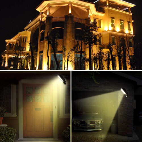 Adjustable Motion Sensor Floodlight Super Bright Durable Outdoor LED Security Light With Rotatable Bracket IP66 Waterproof Weatherproof Easy To 2