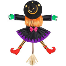 Klasszikus összetörő boszorkány, függő halloweeni dekoráció Összetörő boszorkány kültéri halloweeni dekorációk