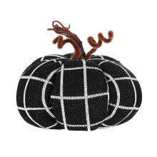 Poaug Uitverkoop Rustieke Stoffen Pompoen met Katoenen Binnenkant, Grote Kunstmatige Herfstdecoratie voor Thanksgiving & Halloweenfeest, Komvulling &