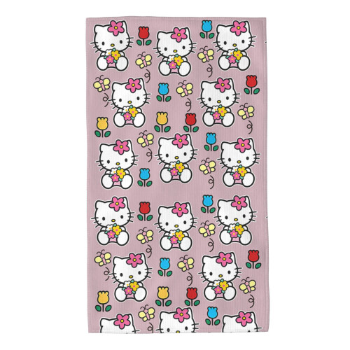 Μαλακή απορροφητική πετσέτα μικροϊνών Hello Kitty - Χαριτωμένο σχέδιο κινουμένων