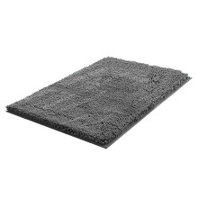Fnyoxu Luxus-Badematte aus Chenille, extra weich, saugfähig, flauschig, maschinenwaschbar, rutschfest, für Badewanne, Dusche und Badezimmer