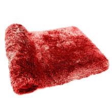 Bordeauxroter Badezimmerteppich, rutschfeste Badematte, 51 x 81 cm große, dicke, wasserabsorbierende Mikrofaser-Duschmatte für Schlafzimmer,