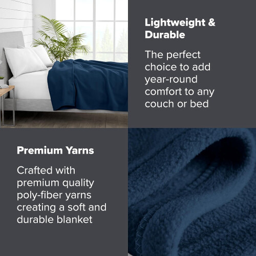 Κουβέρτα AAZZ Polar Fleece - King, Γκρι - Ζεστή, Άνετη & Ελαφριά - Ιδανική για Κρεβάτι, Καναπέ, 2