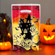 Donemore Halloween Limited Festival Record -karkkipussit, muoviset herkkusäilytyspussit musiikkijuhlien lahjapussit musiikkiteemaan