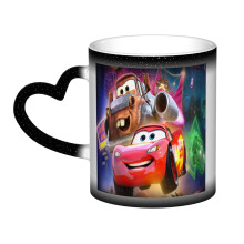 Auto's Lightning McQueen mokken, kleurveranderende beker met afbeelding, hittegevoelige beker, nieuw uniek ontwerp, keramische koffiemok met