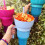 1 τεμάχιο Stadium Tumbler Popcorn Μεγάλο Κύπελλο Σνακ Πολυλειτουργικά Κύπελλα 1000ml Πορτοκαλί 4