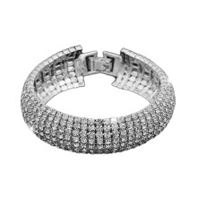Kvinder romersk stil rhinsten bred armring armbånd smykker gave til bryllupsfest banket