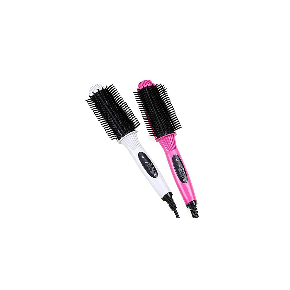2 in 1 Hair Straightener and Curling Iron with Tourmaline Ceramic, Fast Heat Up Styling Comb