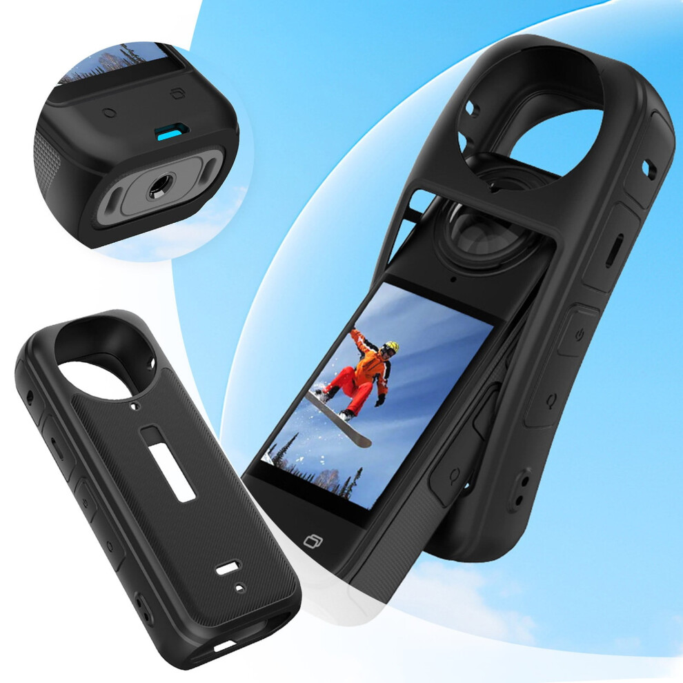 Durable Silicone Body Sleeve For Action Cameras Scratch Proof Ergonomic Grip 9149926043584