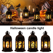 Halloween-Kerzenlaterne, batteriebetriebene Mini-LED-Schlossflamme, rauchfreie, flackernde Kerzenlampe, kompatibel mit SUSUchens Style