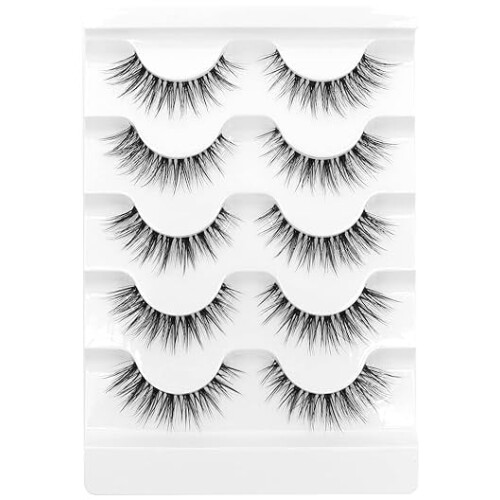 Lashes5D Faux Mink Lashes100% Χειροποίητες Πολυτελείς Ψεύτικες Βλεφαρίδες Ελαφριές Χνουδωτές 1