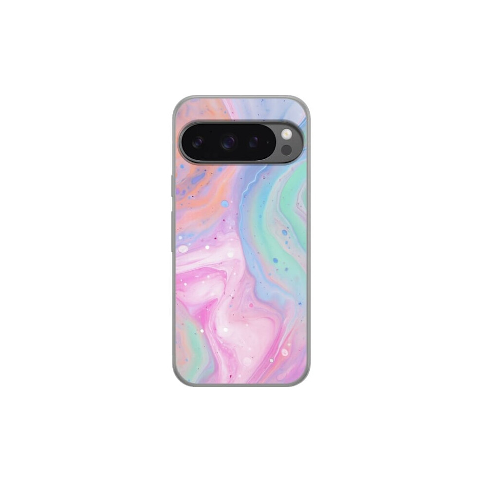 Google Pixel 9 Pro Xl Transparent Case Pastel Marble 9499224650657