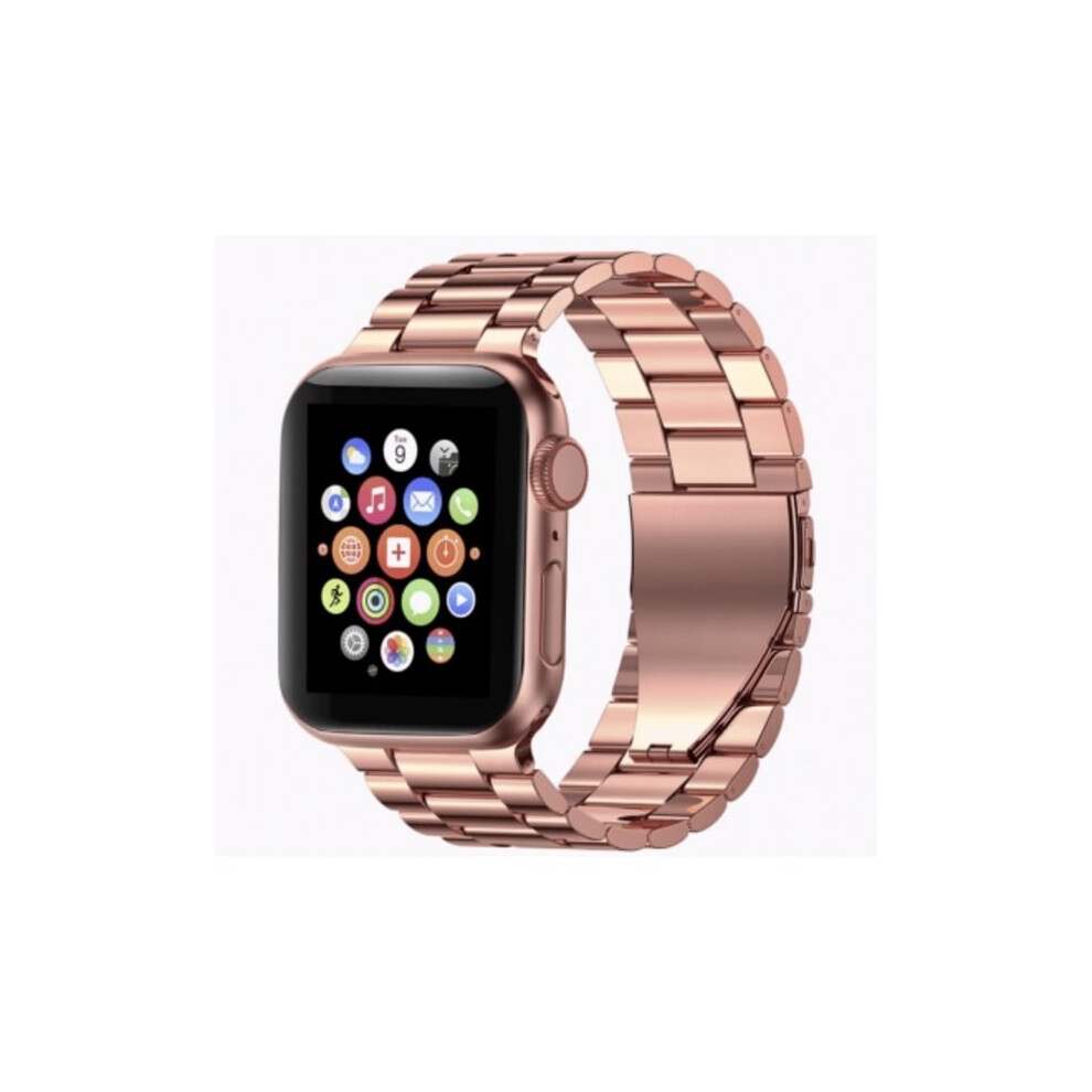 Compatible With Apple Watchwith Apple Watch 42 / 44 Mm Metal Bracelet Rosé 9499224650589