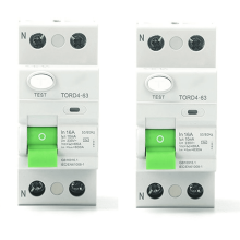 2X AC2P6KA RCCB RCD230V Disjuntor Diferencial de Corrente Residual Chave de Segurança TORD463, 2P16A10MA