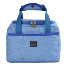 Sacs isothermes carrés grande capacité pour le déjeuner, sacs à fermeture éclair portables, sacs à lunch isothermes pour pique-nique, sacs à