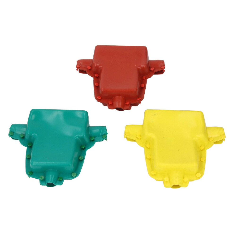 Silicone Rubber Cable Terminal Cover 3Pcs T Shaped 10Kv 380V Electrical Insulation Sleeve 9365369297913