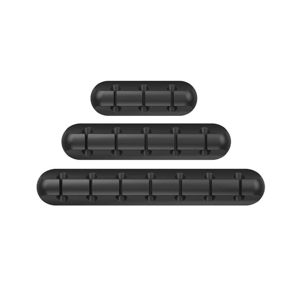 Cable Organizer 3 Pack With Multislot Silicone Cord Clips, Strong Adhesive For Desk And Home Office 9164114981127