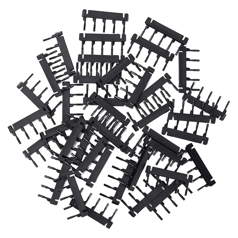 Unisex Black Hair Extension Tools 40Pcs Cshaped Buckle Set No Glue Install Secure Hold For Weft Extensions