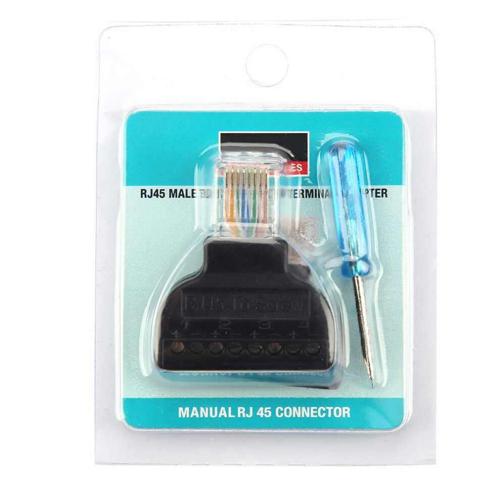 Rj45 Connector 2Pcs Male Plug Screw Terminal Adapter For Cctv Camera Ethernet Equipment 9044945212914