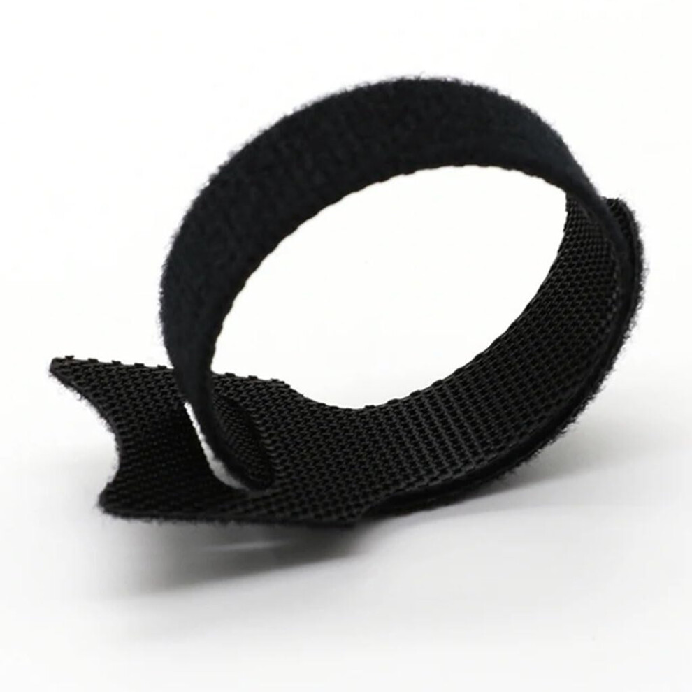 Reusable Nylon Cable Ties 150Mm Adjustable Wire Management Straps Black Durable Hook And Loop (20 Pack) 9164114982025