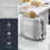 Swan Swan Retro Revive Grey Jug 2 Slice Kettle Toaster Canisters Set 5