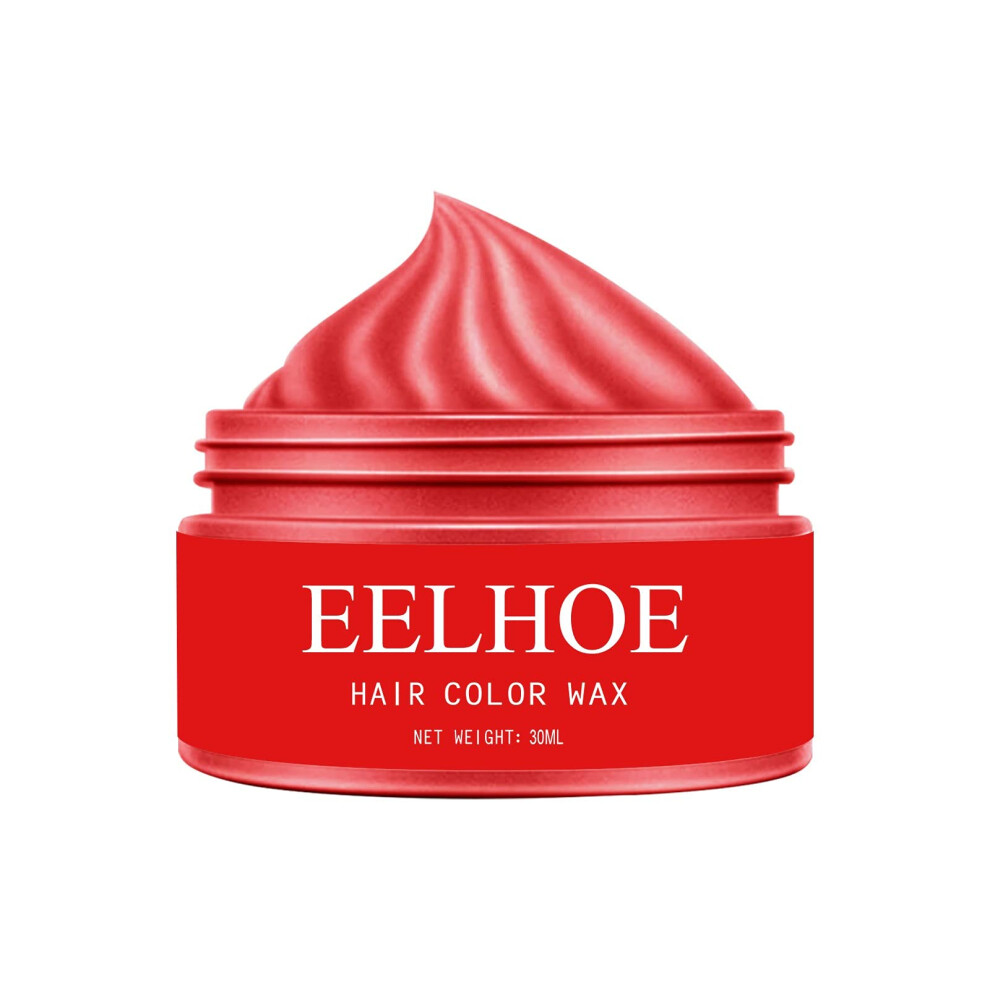 Red/Light Hair Color Wax 30Ml Temporary Hair Dye For Styling Easy Wash Out Hold