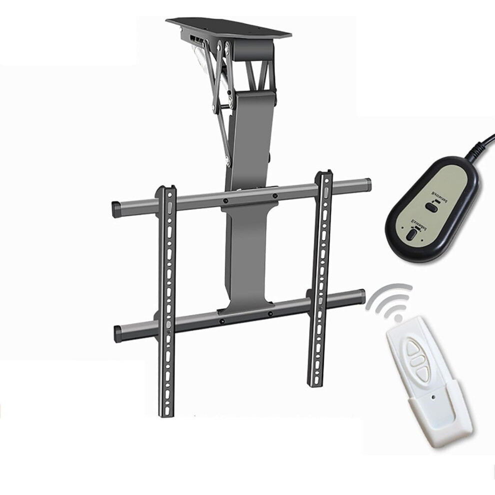 Motorized Flip Down Ceiling Tv Mount With Remote App Control, Hidden Drop Down Lift For 3270 Inch Tvs 9164114982483