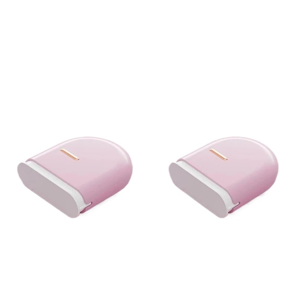 Pink Denture Cleaning Cup With BuiltâIn Strainer And SnapâOn Lid, Compact Retainer Storage Case (, 2Pcs)