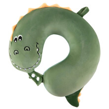 Simpatico cuscino da viaggio per bambini e adulti, con supporto per il collo in memory foam e maschera per dormire, design a tema animale,