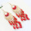 Kvinder Retro Halvmåne Øredråber Dingler Kvast Hook Øreringe Boho Style 8