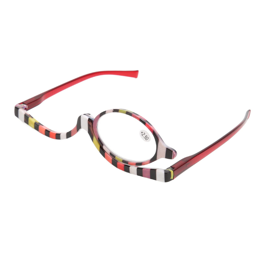 Fabater Makeup Glasses, Compatible with Cosmetic Use, +2.50 Magnifying Flip-Up Readers for Women, Rotating Lens Eyeglasses