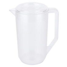 Jarra transparente, ecológica e atóxica, com grande capacidade e escala de medidas, ideal para se manter hidratado(a) diariamente (2000 ml).