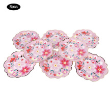 Papieren bordjes uit de Garden Blooms collectie, extra stevig, met geschulpte rand, perfect voor verjaardagen en bruiloften. Gemakkelijk schoon te